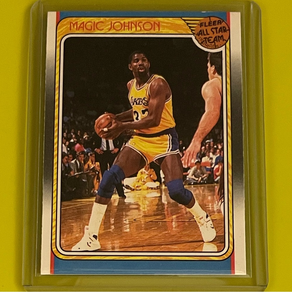 Magic Johnson #123 [All-Star Team] #125 1988-89 Fleer Basketball Trading Card